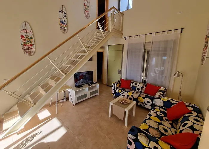 Vientos Only 100m To The Surf Beach, Terrace, Balcony, Sea View, Wifi 펜션