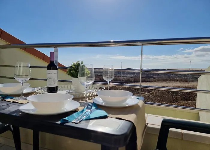 Vientos Only 100m To The Surf Beach, Terrace, Balcony, Sea View, Wifi * Granadilla De Abona